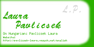 laura pavlicsek business card